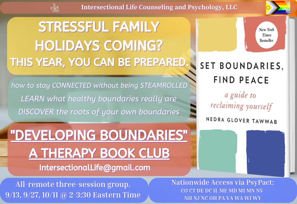 Developing Boundaries Therapy Book Club